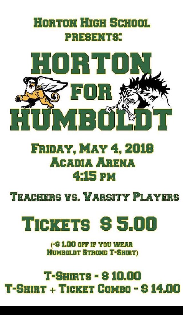 hortongriffins's tweet photo. An awesome fundraiser for a great cause!!!! Come out to Acadia at 4:15pm on Friday !!!! 👍🏼💚🏒🥅 https://t.co/o9PGyxjK91