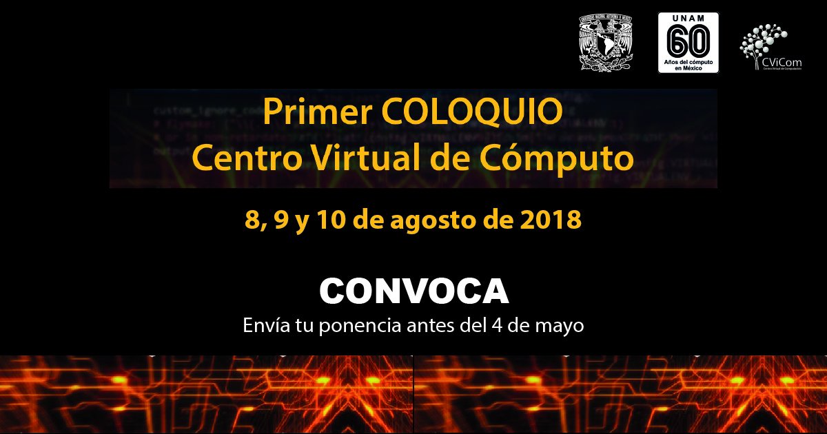 UNAMdigital's tweet photo. En el marco de la celebración de los 60 años de la Computación en la UNAM, el #CViCom invita a academicos de la UNAM a participar en este Coloquio ¡Checa las bases! https://t.co/Jx7heDz2XC
#60añosCómputoUNAM
#60añosCómputoenMéxico https://t.co/Tcn2QDTEbx