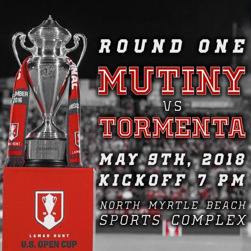 MBMutiny's tweet photo. ONE WEEK until the Mutiny play in the @opencup against @USLPDL rival @Tormenta_FC !
FREE TICKET Giveaway Contest!
To Enter:
⚽️COMMENT the amount of Goals the Mutiny scored in 2017
🔴TAG the person you will go with if you WIN!
#USOC2018 #MBMutiny #MutinyRising #Giveaway #Soccer https://t.co/majngxPOPR