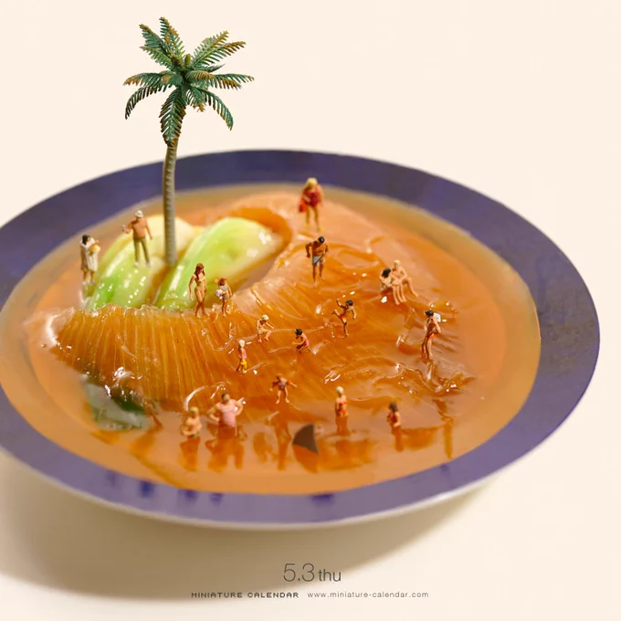 「そっちのヒレはフカいから気をつけなさい」
 
#フカヒレ #海水浴 #高級リゾート #食品サンプル 