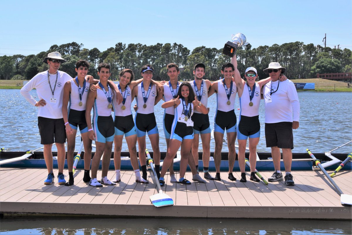 Kudos to The Miami Beach Rowing Club won three trophies at the FSRA Sweep State Championships in Sarasota, FL on Sunday, April 29 (photo: Mens Lightweight 8+ ) @MiamiBeachNews @MiamiBeachEdu @MiamiBeachSr @mariatrod664