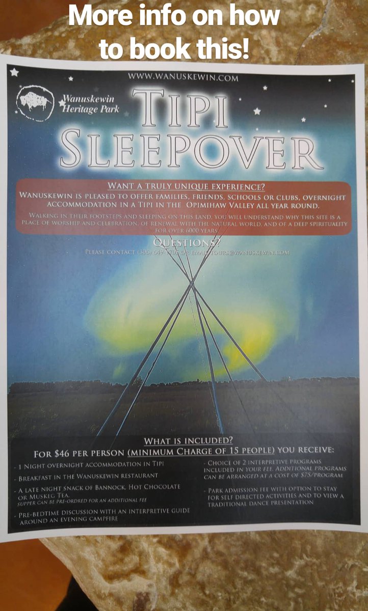 lostgirlsguide's tweet photo. Out at @Wanuskewin_Park with @jadabird tonight and tomorrow  sleeping over in a tipi and learning and exploring in the park! https://t.co/lSPdSrrCGm