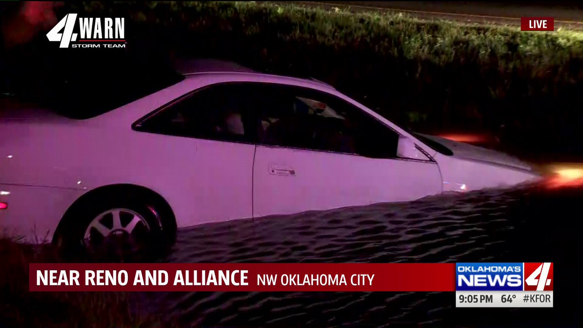 Harris4Realty's tweet image. Retweeted KFOR (@kfor):

A teenage driver got stuck in high water near Reno Ave. Turn around- don't drown. #KFORalert kfor.com/live