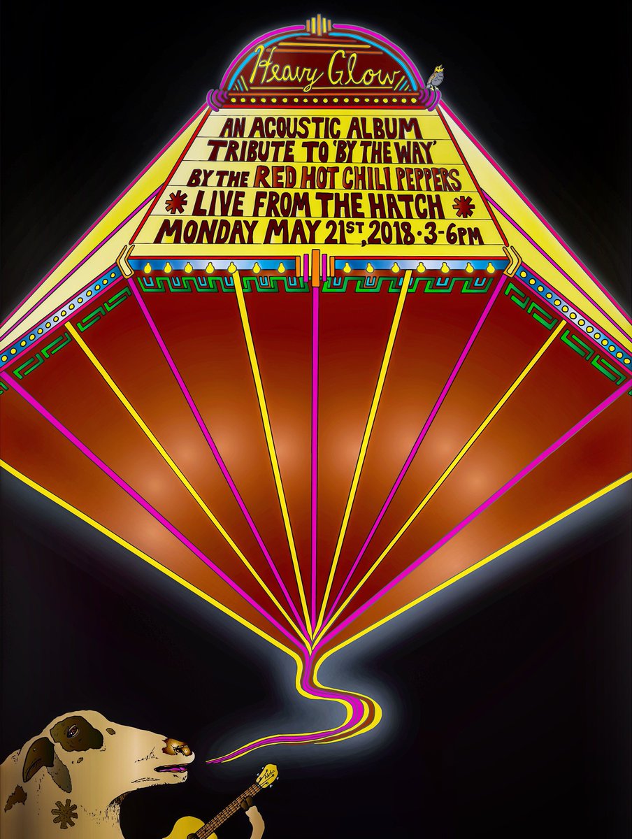 graefunkdesign's tweet photo. #poster for my B-Day show, An #acoustic #albumtribute to #bytheway by @ChiliPeppers ! #rhcptribute #rhcp #redhotchilipeppers #gigposter #posterdesign #posterart #heavyglow #marquee #standinginlinetoseetheshowtonight #goat #ukulele #fanart #toronto #livemusic @livefromhatchto https://t.co/LcZeifYV5V