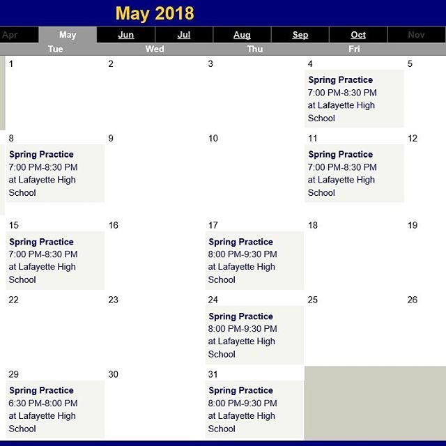 LafayetteSoccer's tweet photo. Warm weather means we’re going outside! Spring practices start on Friday, weather permitting. Open to any current or future Lafayette students with a valid KHSAA physical. Hope to see you there! #offseason #2018prep #lessthan3monthsaway https://t.co/3T91oFdE76 https://t.co/bDw0aWLsLg