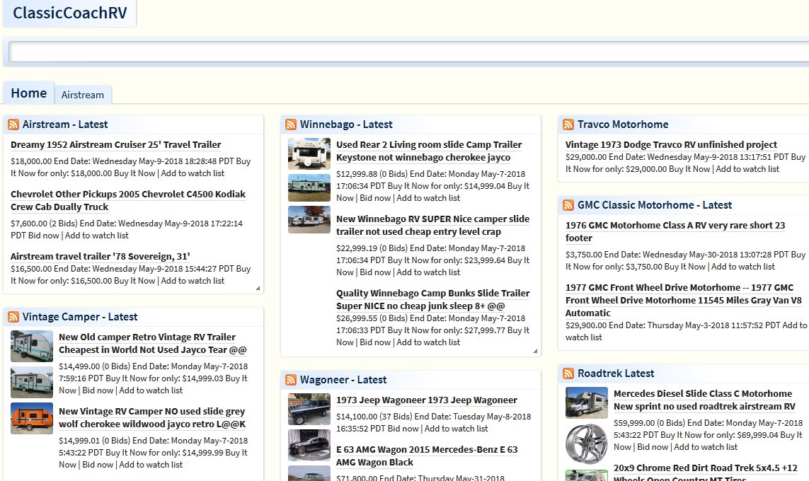 Find the latest Classic Vintage RV's at ClassicCoachRV.com
Airstream, Revcon, Travco, GMC, FMC,  Bluebird, Argosy, Spartan, Wagoneer, Vanagon, Roadtrek, Bus Conversions,  Land Rover and more
classiccoachrv.com