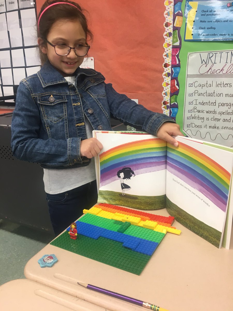 MrsJaworowski's tweet photo. These Superkids have been creating scenes from their favorite book! I’m super impressed with their #lego creations. More to come! https://t.co/tUgF3SJaJA