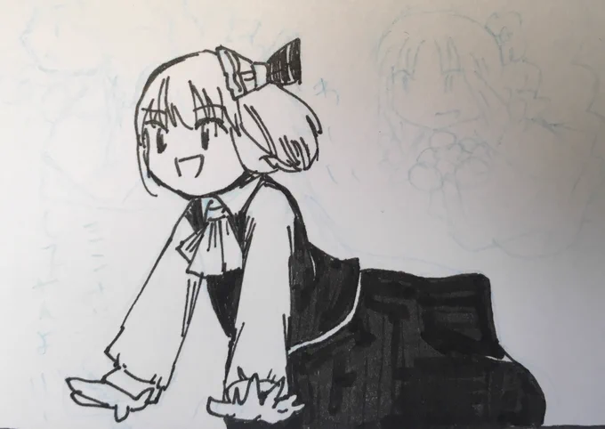 描いてみてあうんちゃんルーミアはやっぱりかわいいと再認識 