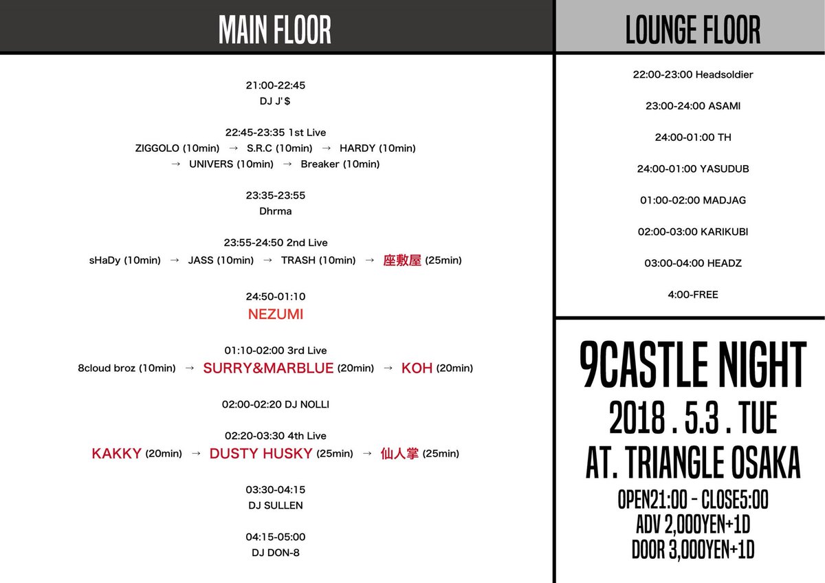 R1n881solidsurf's tweet image. 9castlenight

今日すよー！！

オープンから全開ハイやし朝まで遊びましょ☝🏿🇯🇵

SEERESの物販もあるんでcheckしてください🤙🏽

#9castlenight #8cloudbroz #SEERES