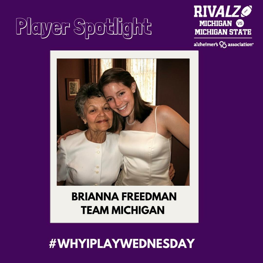 MI_RivALZ's tweet photo. I play for my grandmother who passed away from Alzheimer's.The disease took her from independent to someone who didnโt recognize her loved ones & couldnโt speak https://t.co/cjXpiUMGg5 grandfather was her provider and loved her unconditionally.
#WhyIPlayWednesday #ENDALZ https://t.co/mUdy6jHjOx