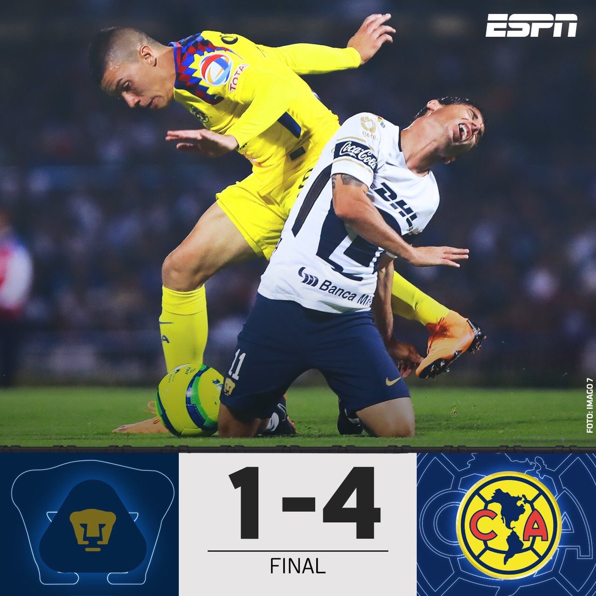 pumas 1 america 4