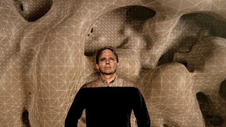 utsart's tweet image. Find out how Baden Pailthorpe turned Buddy Franklin’s footwork into a work of art. Read today’s @smh article by #HelenPitt on #Clanger at #UTSGallery  bit.ly/ClangerUTSART