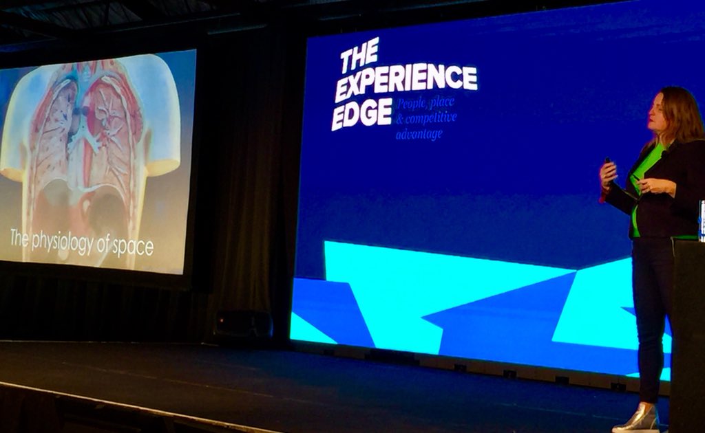 Clarityclarity's tweet photo. Jo Monaghan of The Flow Company expanding minds at the @Corenetkiwi Symposium #ExpEdge: “what’s next in the way we work and our wellbeing. Ask: who are you and your people - what lights their fire? first. It’s no longer about introverts and extroverts: it’s about Omniverts.” https://t.co/uL6xTBBBHj