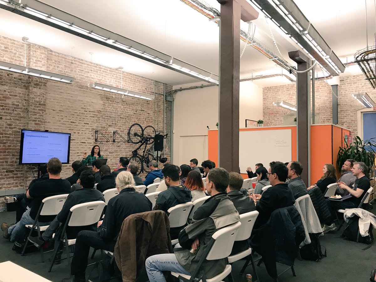 SFAImeetup's tweet photo. Laura Montoya covering some interesting questions pertaining ethics in technology @quickresolute @SFAImeetup https://t.co/n4Px2QUyV7