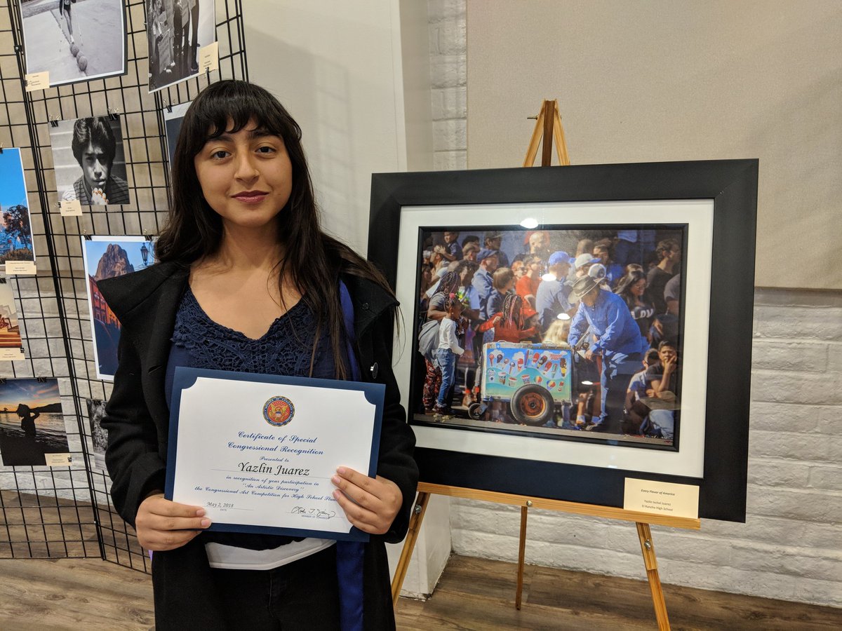 erhsDiaz's tweet photo. Apparently, Yazlin Juarez has set out to conquer all forms of art (music, writing, painting, drawing, photography, food, etc.) and she's doing it! Congrats on winning the whole thing! #CA38 https://t.co/9ZKgxXNmLI