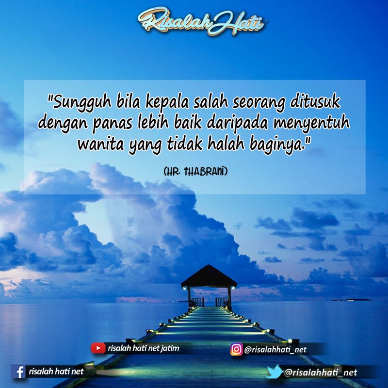 risalahhati_net's tweet photo. Jika kamu tidak mau ditusuk kepalamu dengan panas maka mulai sekarang janganlah kamu seorang laki-laki, menyentuh wanita yang belum halal bagimu.
#risalahhati #nettv #netjatim #quote #menginspirasi #menyentuh #dilarangmenyentuhyangbelumhalal https://t.co/pah06Nh550