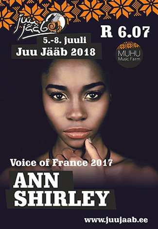 Juu Jääb Festival 2nd headliner is French singer Ann Shirley with her band from Paris. FB event: facebook.com/events/1914198… Festival Daily Tickets: piletilevi.ee/est/piletid/fe…