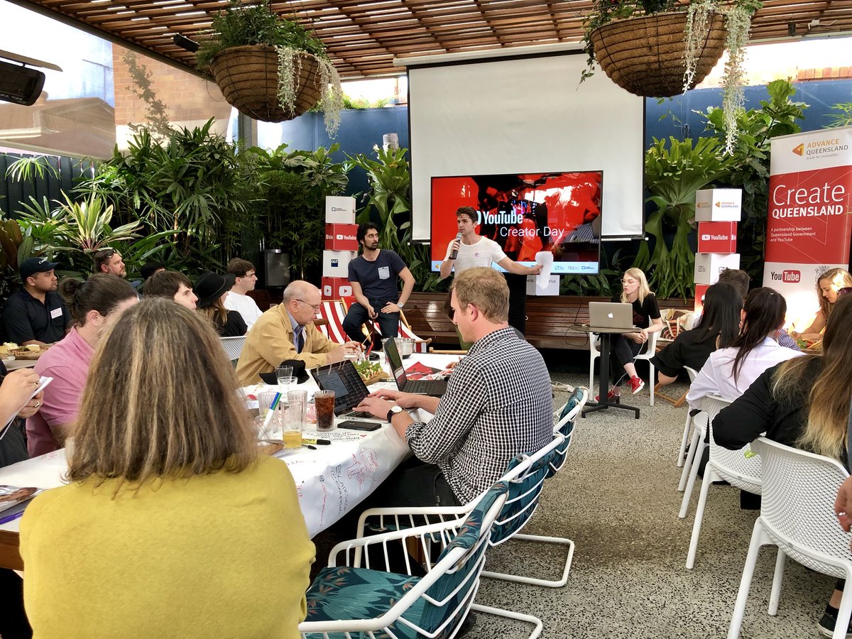 tmthyh's tweet photo. Such a vibrant space for #CreateQLD @YTCreators day - how creators can work with brands. https://t.co/NwAkIuHCEt