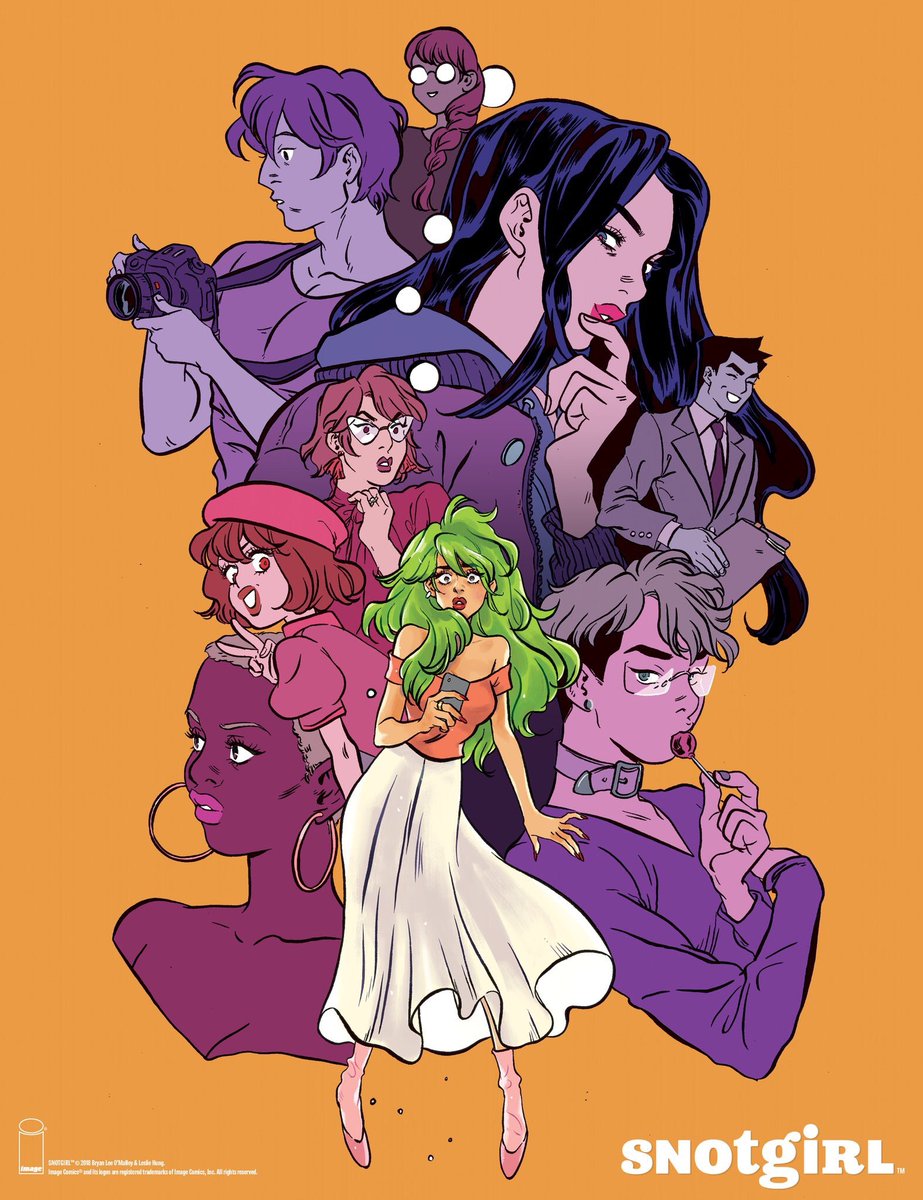 BTS of the new #snotgirl poster that comes with the B&amp;N special edition of volume 2 