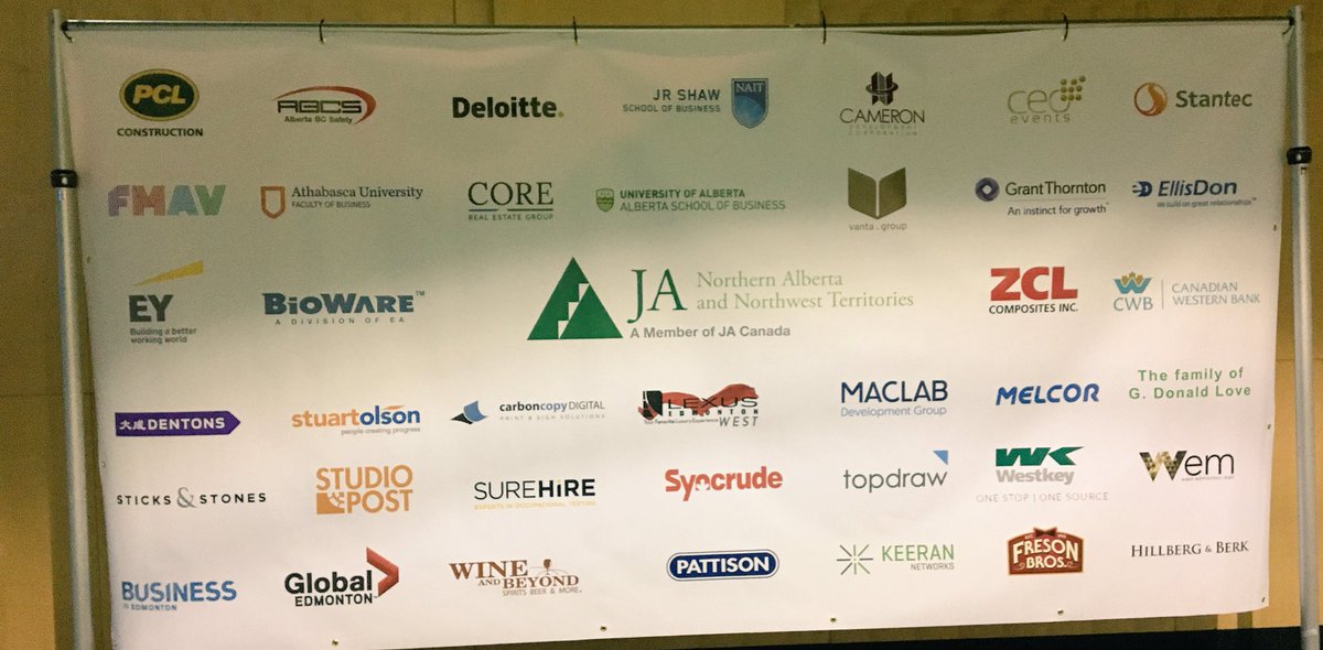 evoLEASEtion's tweet photo. Mad respect for companies like these & @SureHireTesting who support an entrepreneurial culture, & our future leaders, in #yeg. #ABHOF2018 https://t.co/Saf4iH9A7L