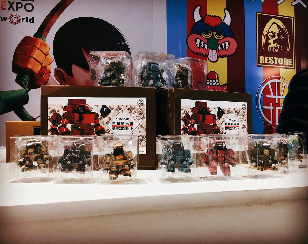 flatbase_studio's tweet image. Thai Toy Expo in session!
The robot series is on sale!
Please come to play! !
#THAITOYEXPO #TTE2018 #TTE #madeinjapan #arttoy #resin #toy
