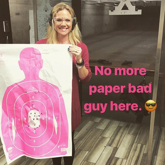 laceypruett's tweet photo. Interestingly enough, I used some of the yoga holds "Bandhas" I've learned about to be a better aim. 
Yoga keeps helping so much of what I do! 🙏💛💪😀 #friscogunclub https://t.co/C7oAyH420U https://t.co/2XdL0nHk1h
