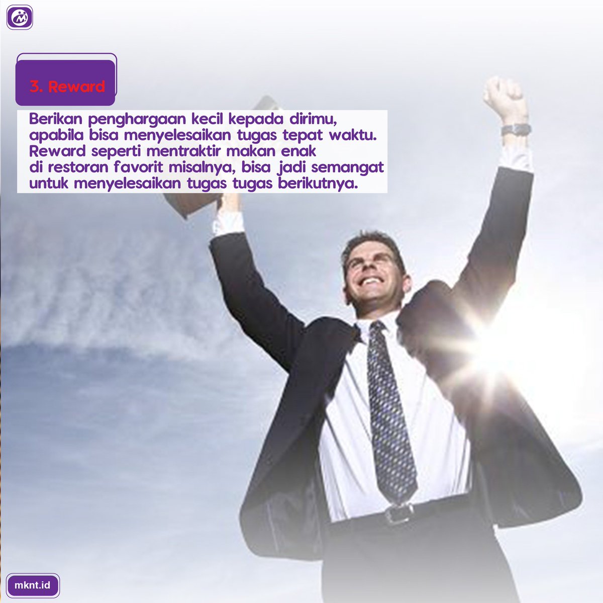 mknt_id's tweet photo. Tak jarang seseorang dilanda rasa malas, sehingga sering menunda-nunda pekerjaan. 

Nah kalau kamu termasuk yang suka menunda-nunda pekerjaan, yuk simak tips di atas!

#Tips #Motivation #Success #Entrepreneur #Displin #Procrastination #MKNT #MKNTID #MitraKomunikasiNusantaraTbk https://t.co/vfDlZt2D56