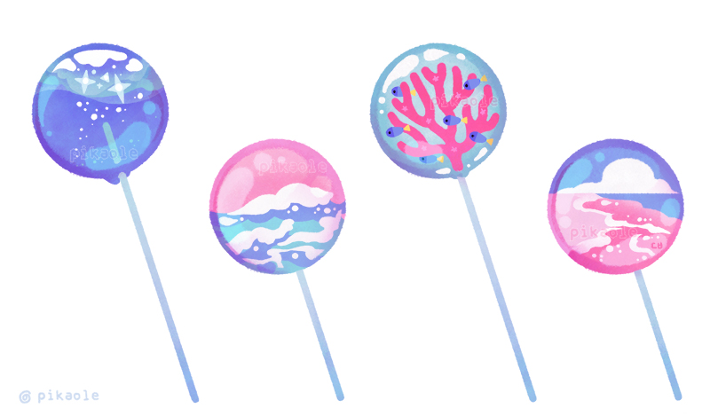 pikaole's tweet photo. Ocean Blue Lollipop 🍭 https://t.co/wAScE38HQR