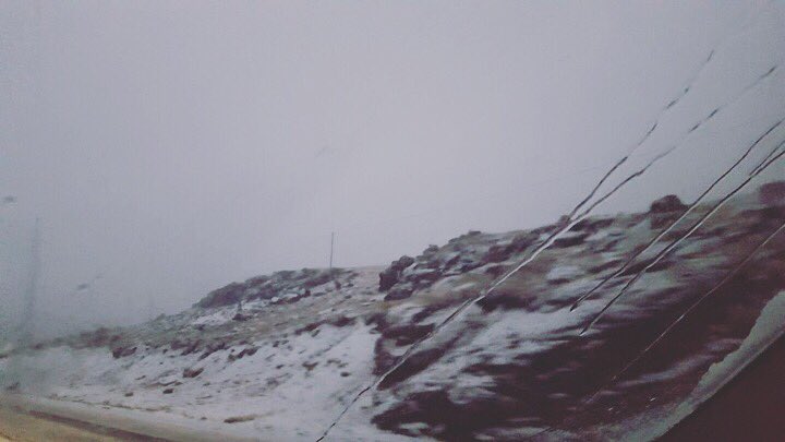 SkiAfriski's tweet photo. More SNOW news this morning at Afriski! Currently we have about 1cm of snow on the roads making things a little bit slippery. Please note: roads are closed to 2x4 vehicles until further notice. #loveLesotho https://t.co/nCvk0oRT5i