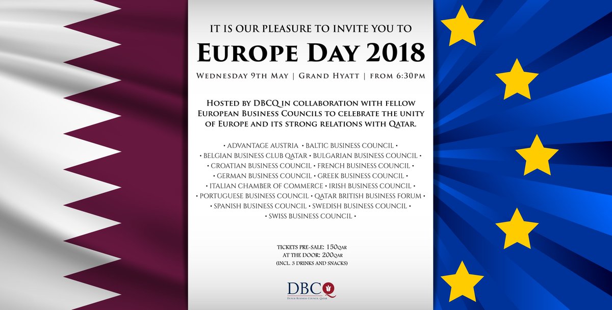 Join us for Europe Day on May 9th to celebrate our unity in diversity and joint presence in Qatar. Tickets available at q-tickets.com/events/europe_…. We hope to see you there!