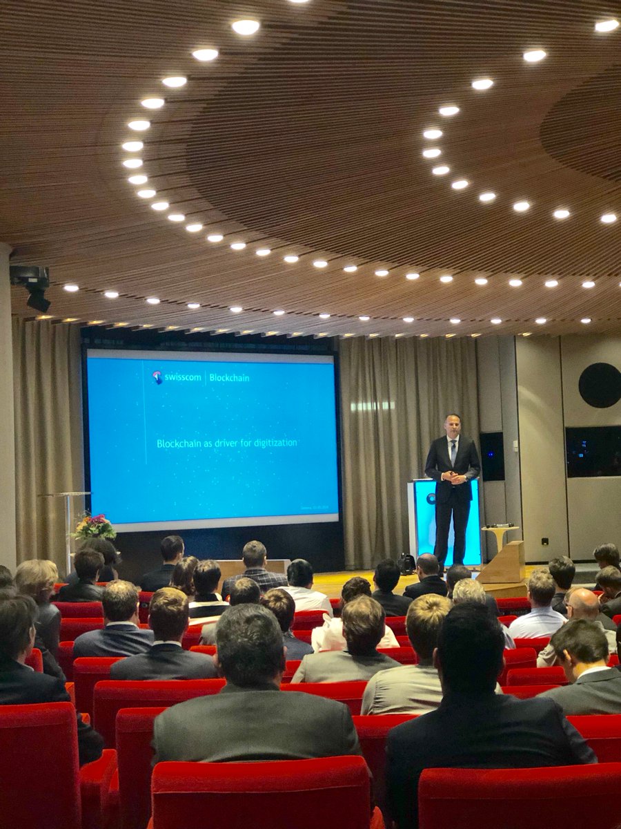 Swisscom_News_f's tweet photo. Daniel Haudenschild, CEO de Swisscom Blockchain SA, nous explique au @SC_Connected les applications de la technologie blockchain @SwisscomBchain .   #SconnectE @FERGeneve https://t.co/lEM8D0iaNx
