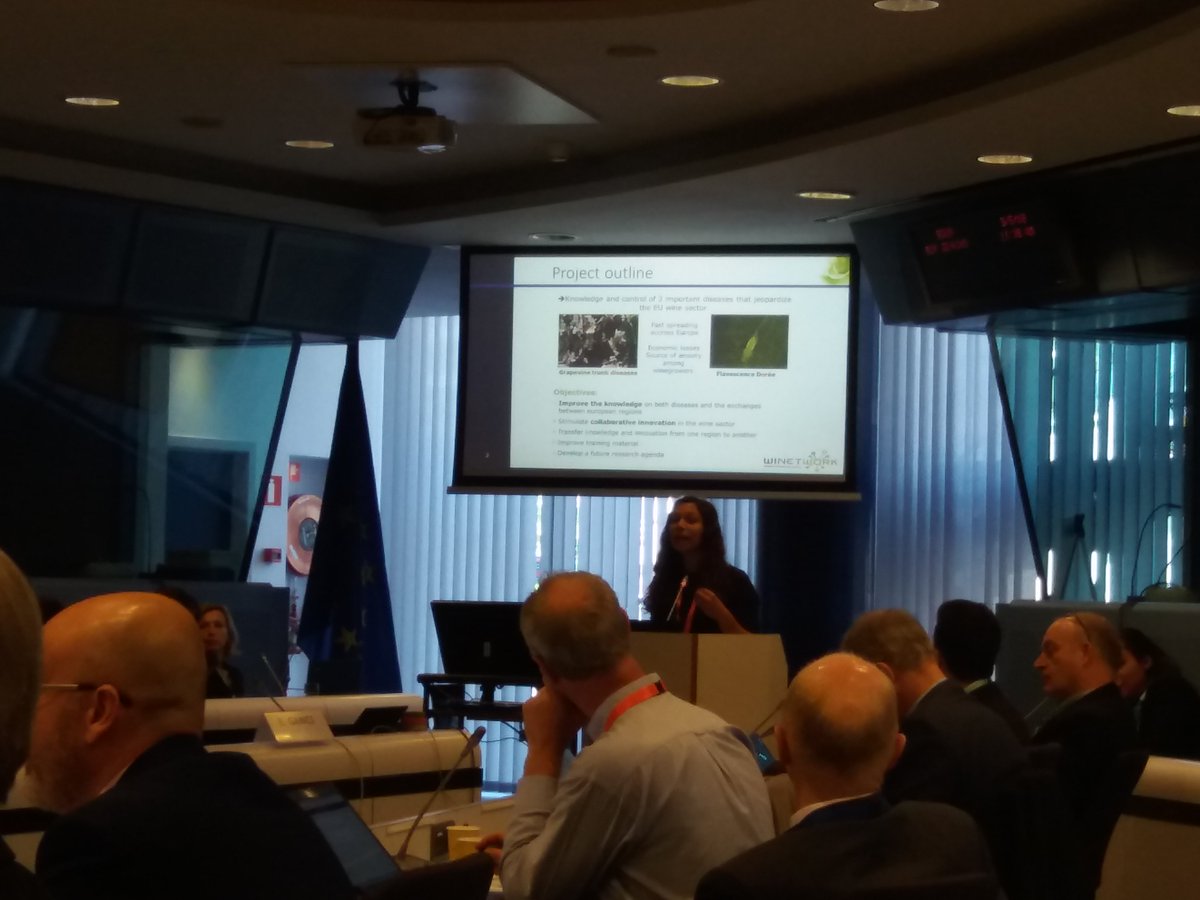 _PaulineBodin's tweet photo. Fanny Prezman presenting #winetwork project as example to #thematicnetwork for interactive #innovation during the #AgriResearcheU @vignevinfrance @ACTA_asso @EIPAGRI_SP https://t.co/eBBqp8xCER
