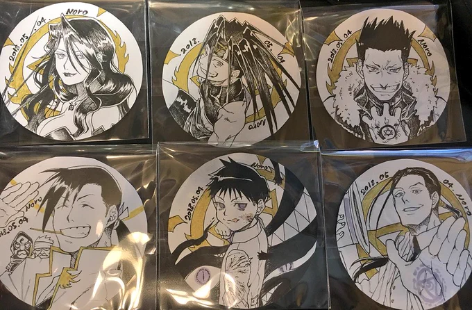 先着でご希望の方にお付けする絵が出来ましたので貼っておきますね!
ブラインドなのでご希望の絵柄が当たるかはわからないのですが、お渡しした後は、任意の上でのトレードでしたら全然して頂いて構いません。
無いとは思いますが、転売など、金銭のやり取りだけはおやめ下さい。 