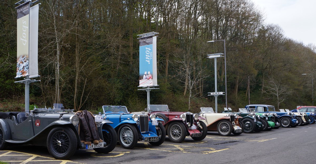 40+ 1929 - 1936 MGs at Lochcarron visitor centre today.
 Drivers from as far afield as Australia and Canada taking part. #ScottishBorders #FestivalofMotoring <a href="/brewindolphin/">RBC Brewin Dolphin</a> <a href="/ThirlestaneBuzz/">Thirlestane Castle</a>