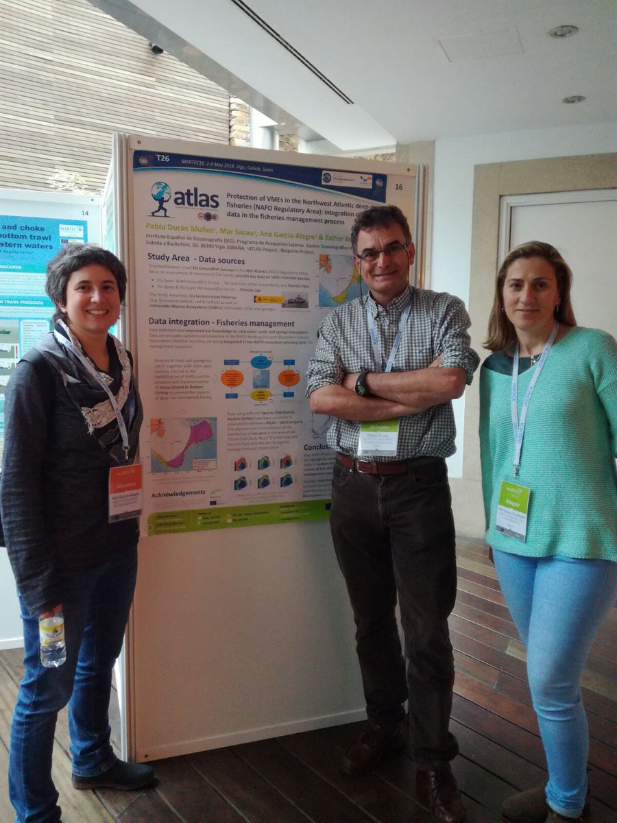IEOVigo's tweet photo. @anagalegre21, #PabloDuran y @MARSACAU presentando los trabajos del proyecto @eu_atlas en el congreso #MARTEC18 @lifeiseas https://t.co/uTujxm8OoH
