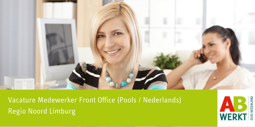 ABWerkt's tweet photo. Ons regiokantoor in Horst is op zoek naar een medewerker front office. Voldoe jij aan de volgende eisen?
✅ Je bent vriendelijk en gastvrij
✅ Je beheerst de Nederlandse en Poolse taal
✅ Je bent stressbestendig
Bekijk dan nu de volledige vacature: https://t.co/CjTxAKDYko https://t.co/h41qK0yliY