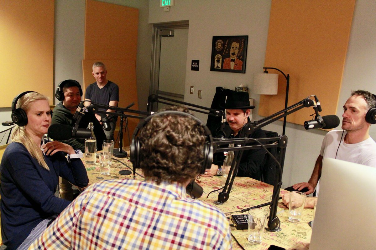 Brand new episode out NOW! <a href="/StLenox/">LENOX_ST</a> joins improvisers: <a href="/PFTompkins/">Paul F. Tompkins</a>, <a href="/sethismorris/">Seth Morris</a>, <a href="/janetvarney/">Janet Varney 🏳️‍🌈</a> , and <a href="/MattBesser/">Matt Besser</a> for this week’s Improv4humans! Listen here: buff.ly/2KvuZAt