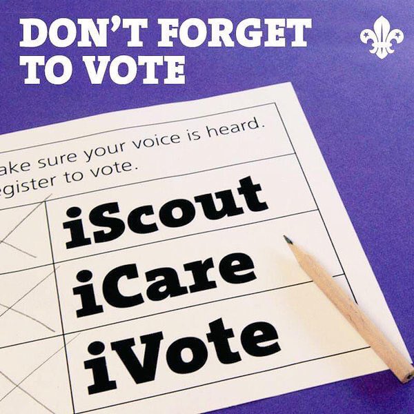 LDNScouts's tweet photo. Today’s the day! Remember to get out and make your vote count! #iScout #iVote #PollingDay #LocalElections2018 #London 🗳 #LondonVotes https://t.co/B9T2Lm8aT2