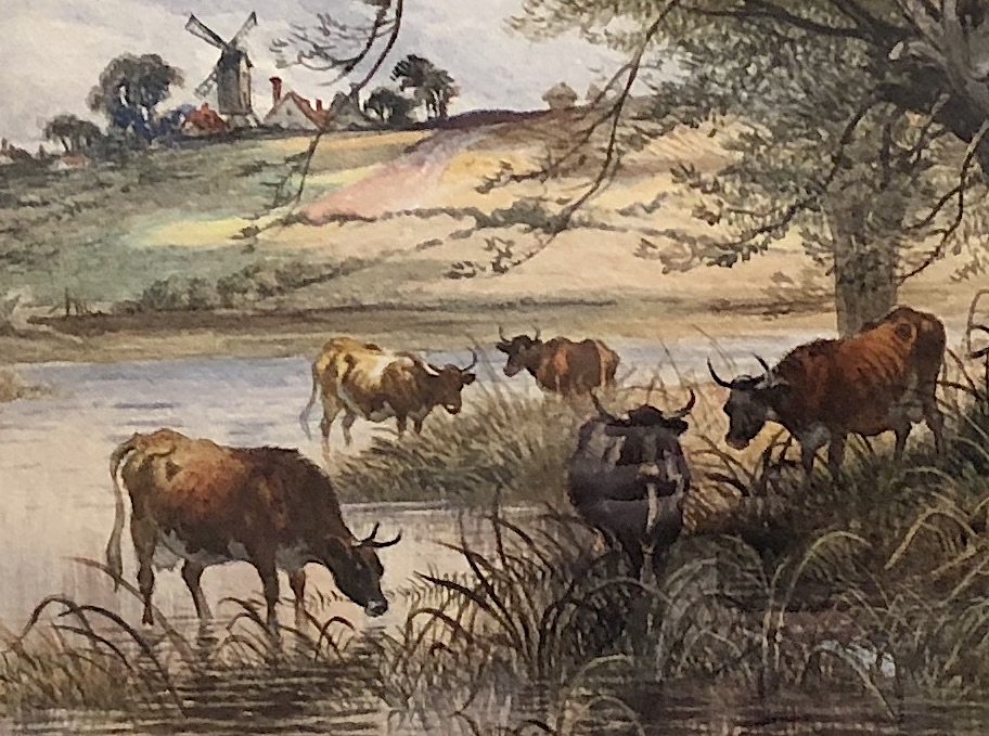 PenroseAntiques's tweet photo. Something to look out for #ThisWeekend @CooperAntiques #HarrogatePavillions #Antiques fair, a large #ThomasGeorgeCooper #watercolour of a #pastoral scene #signedanddated for 1899. @VisitHarrogate @UkHarrogate @_Harrogate @moreHarrogate https://t.co/ha1YDkGNc2