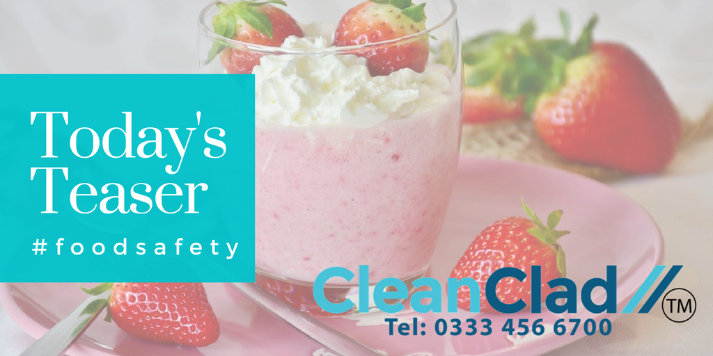Good morning #EarlyBiz 
Today's #foodsafety teaser... What is the danger zone in temperature for bacteria growth? Answer: 4.4 to 60 degrees C. Brought to you by cleanclad.net - the home of total hygiene. #Catering