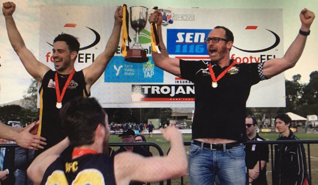 T_Prime2's tweet photo. A milestone this weekend for Rennie Gilchrist. The Balwyn captain brings up game No.150 against Doncaster. The four-time premiership skipper has been synonymous with the Tigers' success. https://t.co/I24rBTbTZ1
