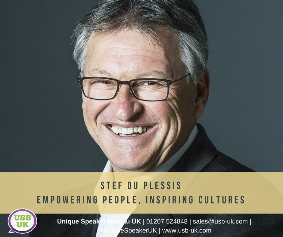 UniqueSpeakerUK's tweet photo. @stefduplessis is a valued resource to CEOs who want to improve their overall organisational results by changing the way their people do things. He is also a firm favourite with #EventProfs at premier #events on topics related to change, performance and results #KeynoteSpeaker https://t.co/egR4540Vs9