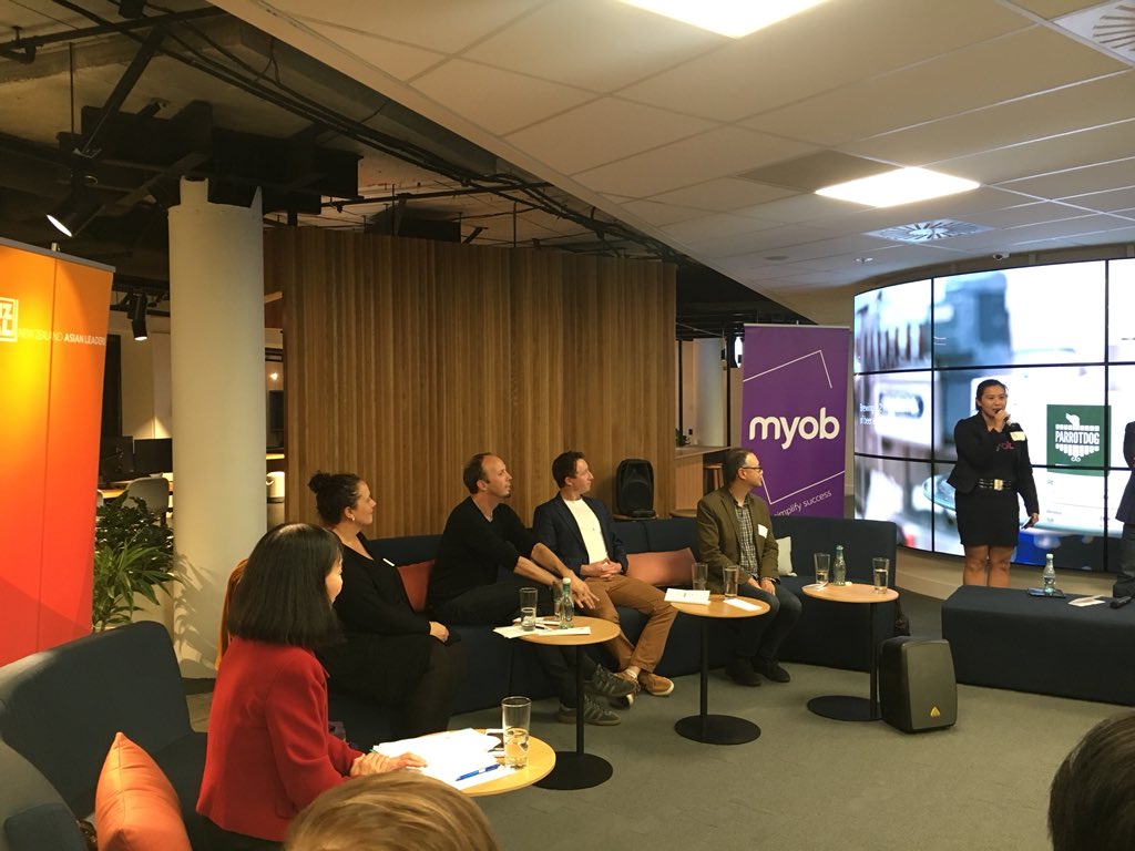 NZAsianLeaders's tweet photo. @SerenaMYOB thanks the speakers on behalf of @MYOB and all those attending. Thank you for your support #wellingtonleads https://t.co/izSI7YDbg2