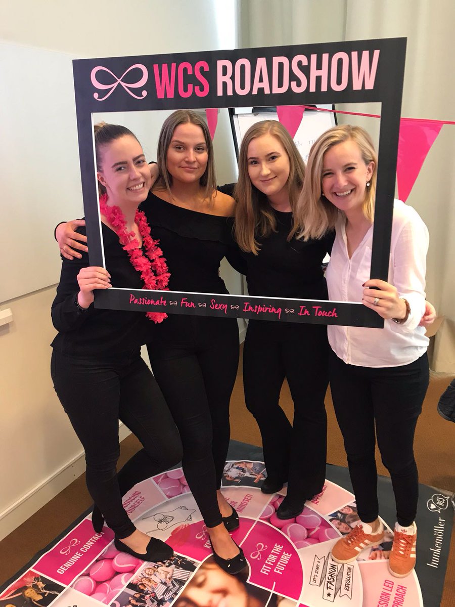 3 sheros from Sweden and one from Norway☺️🎀 #hunkemoller #wcsroadshow