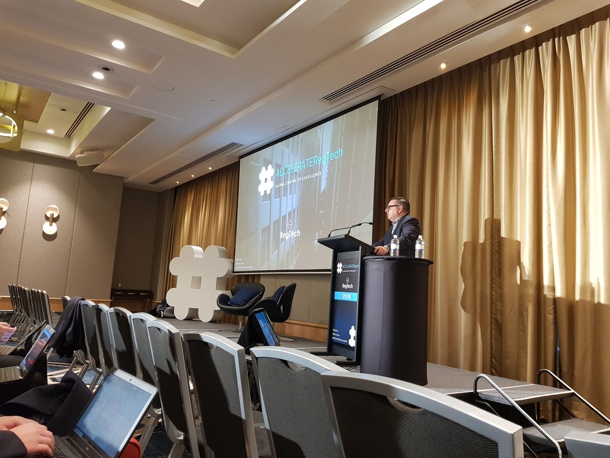 TheEvanWong's tweet photo. An amazing Day 1 closing at #accelerateregtech2018
#regrech https://t.co/3utUhp56qX