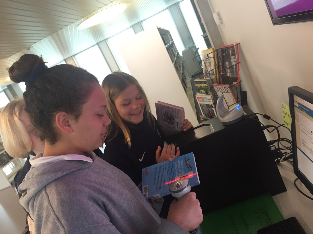 Self-checkout is up and running on both floors of our new library! #independence <a href="/GWASwitzerland/">GEMS World Academy Switzerland</a>
