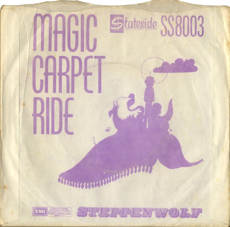 cleanvacmachine's tweet photo. The popular song “Magic Carpet Ride” by the Canadian band Steppenwolf peaked at #3 in the US and became the band’s second hit, behind “Born to Be Wild.” It has been interpreted as describing an acid trip or as representing the hippy movement of the late 1960s.#carpets #rocknroll https://t.co/3nOAeUm0LU