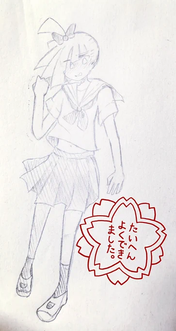 昨日描いてた落書きです～ヘヘヘ 