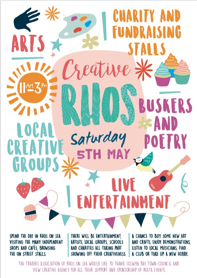 EGuild_NW's tweet photo. We will be having a stall at @RhosOnSeaEvents “Creative Rhos” on Saturday. We will be showing examples of members work and information about our branch. Celebrating 45 years in June! https://t.co/rNG8Yll5Cg