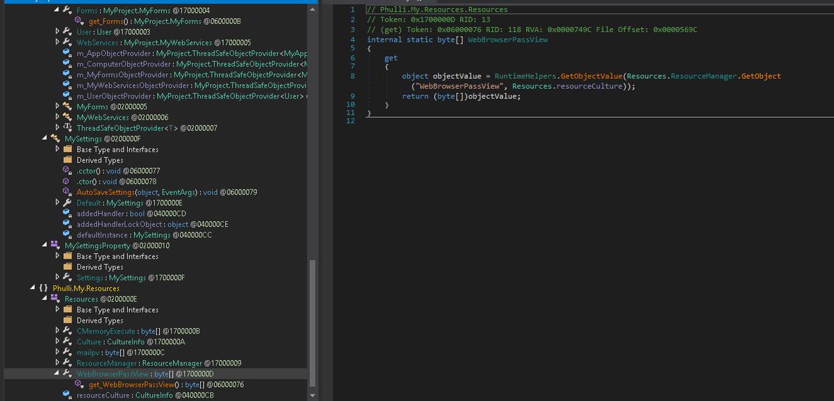 avman1995's tweet photo. #Hawkeye #WebPassView
https://t.co/Z7eGXS8b9W
Unpacked:
https://t.co/kyb0F59fX7

New PDB:
C:\Users\Jovan\Documents\Visual Studio 2010\Projects\Stealer\CMemoryExecute\CMemoryExecute\obj\Release\CMemoryExecute.pdb
f:\Projects\VS2005\WebBrowserPassView\Release\WebBrowserPassView.pdb https://t.co/yVQTbPGAXN